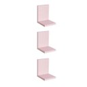 Ver imagem 2 de Kit 3 Prateleiras Buzios 15 X 12cm Rosa Claro