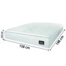 Colchão Casal Queen Espuma D45 Lazio Pillow Top 158x198x24cm Branco Hellen - 2