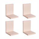 Ver imagem 2 de Kit 4 Prateleiras Buzios 15 X 12cm Bege Claro