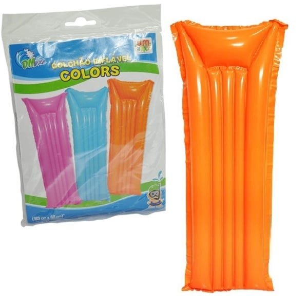 Boia Colchão Piscina Inflavel Flutuante Adulto 183cm Praia Grande Colorido - 3