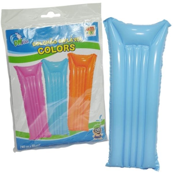 Boia Colchão Piscina Inflavel Flutuante Adulto 183cm Praia Grande Colorido - 4