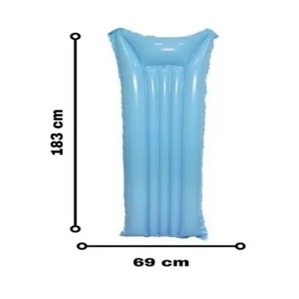 Boia Colchão Piscina Inflavel Flutuante Adulto 183cm Praia Grande Colorido - 2
