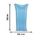 Ver imagem 2 de Boia Colchão Piscina Inflavel Flutuante Adulto 183cm Praia Grande Colorido