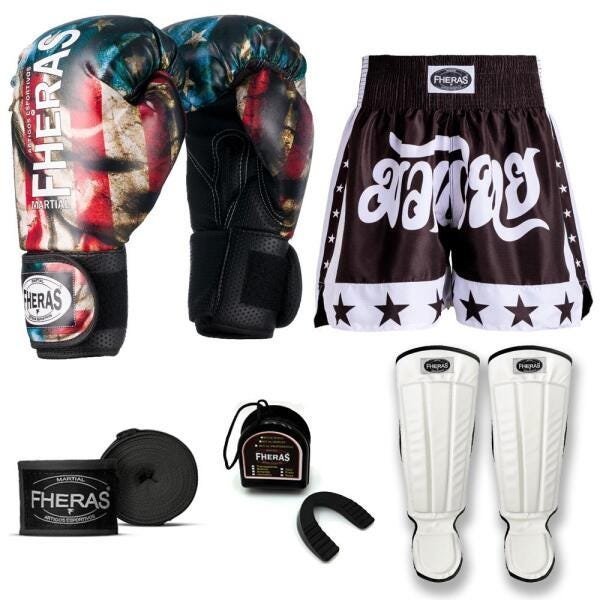 Kit Boxe Muay Thai Fheras Top EUA (03000969) - 6