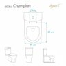 Assento Sanitário Almofadado Astra Champion Branco para Vaso Vivace - 3