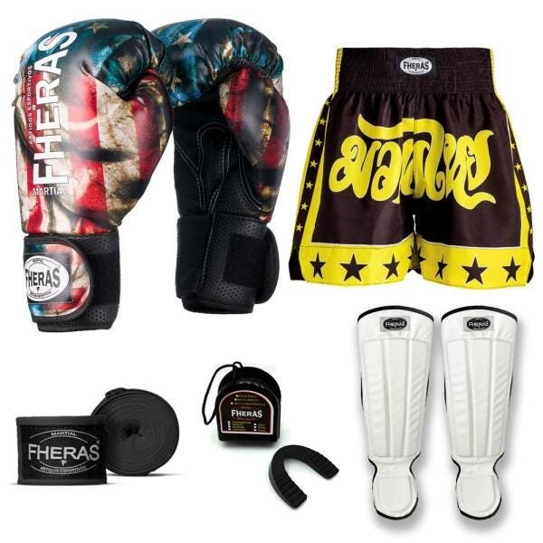 Kit Boxe Muay Thai Fheras Top EUA (03000970) - 1