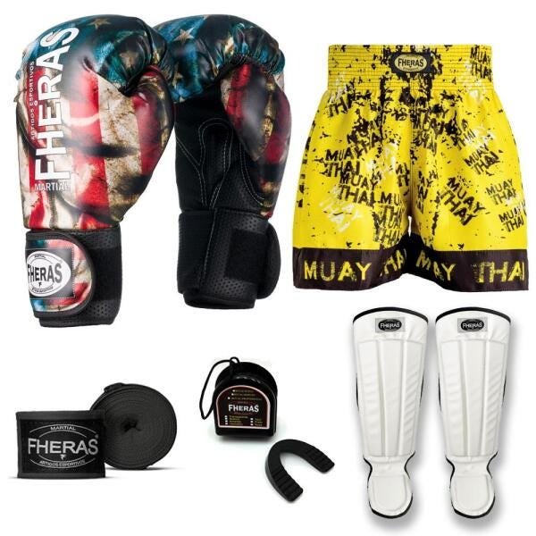 Kit Boxe Muay Thai Fheras Top EUA (03000973) - 7