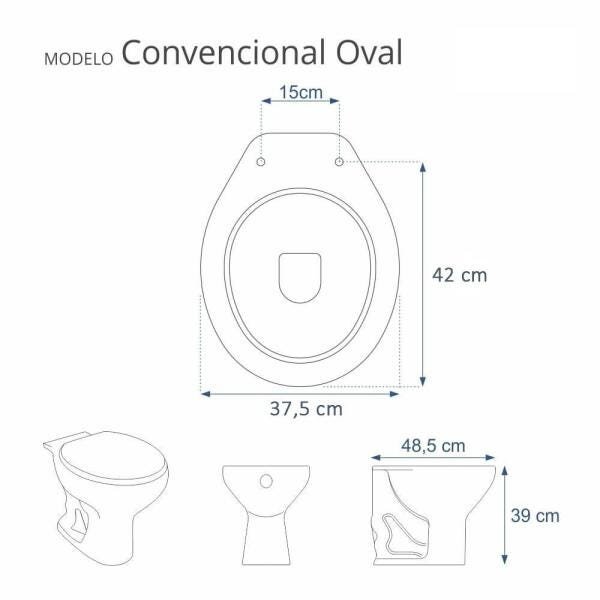 Assento Sanitário Astra com Amortecedor Zip Branco para vaso Incepa - 3