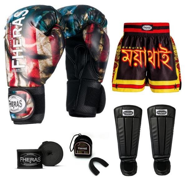 Kit Boxe Muay Thai Fheras Top EUA (03000974) - 1