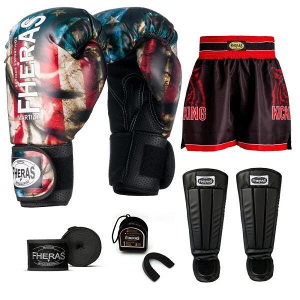 Kit Boxe Muay Thai Fheras Top EUA (03000977) - 1