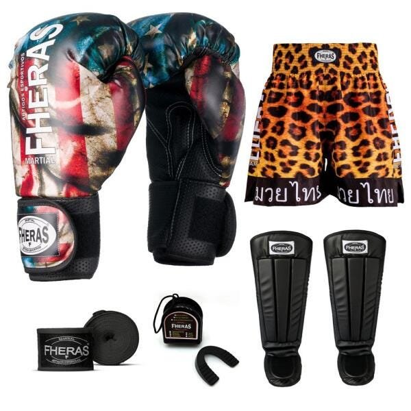 Kit Boxe Muay Thai Fheras Top EUA (03000979) - 7