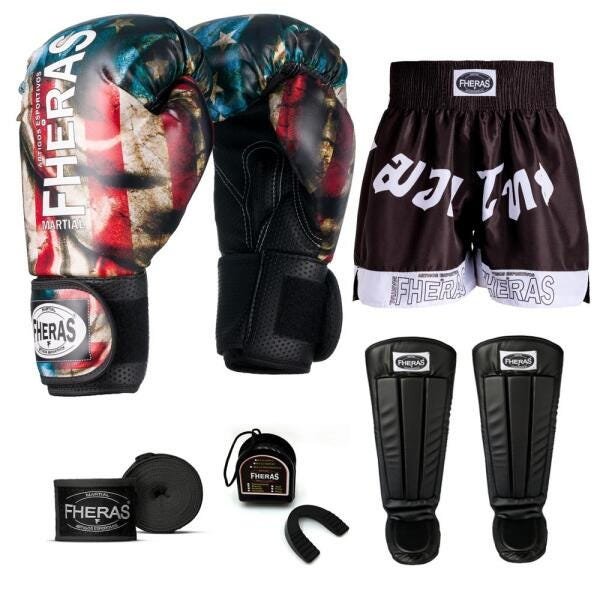 Kit Boxe Muay Thai Fheras Top EUA (03000982) - 1