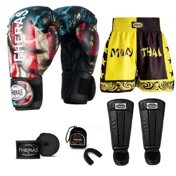 Kit Boxe Muay Thai Fheras Top EUA (03000986) - 7