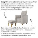 Ver imagem 5 de Poltrona Amamentação Confortável Lia Linho:cinza