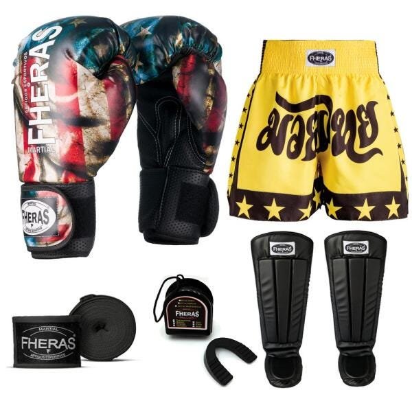 Kit Boxe Muay Thai Fheras Top EUA (03000992) - 7