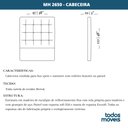 Ver imagem 5 de Cabeceira MH-2650 Herval Estofada Solteiro 97 cm Veludo Bege B