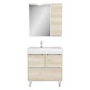 Ver imagem 7 de Gabinete de Banheiro com Cuba e Espelheira com Led 79,5cm Multimóveis Cr10131 Branco-legno Crema