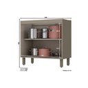 Ver imagem 3 de Módulo Cozinha Henn Connect 2 Portas s/ Tampo Duna/Cristal