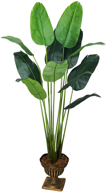 Arvore Planta Verde Palmeira Ravenala Luxo 160cm Artificial - 1