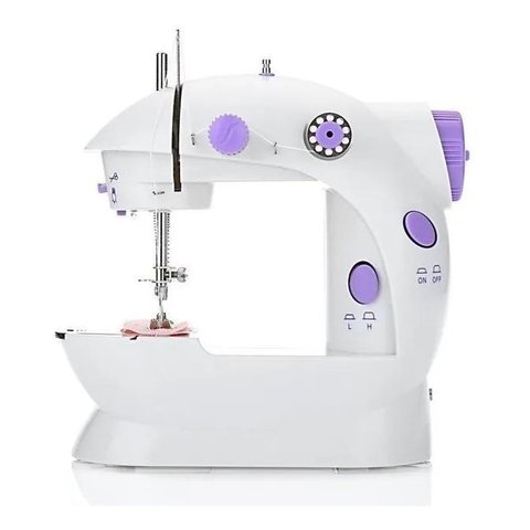 Maquina de Costura Mini Reta Portátil Elétrica Bivolt Pedal