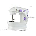Ver imagem 3 de Maquina de Costura Mini Reta Portátil Elétrica Bivolt Pedal