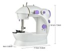 Ver imagem 3 de Maquina de Costura Mini Reta Portátil Elétrica Bivolt Pedal