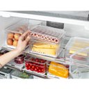 Ver imagem 5 de Porta Frios Transparente Organizador De Geladeira Clear Fresh Porta Queijo Presunto OU