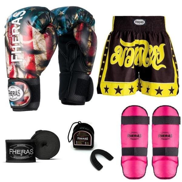 Kit Boxe Muay Thai Fheras Top EUA (03001083) - 6