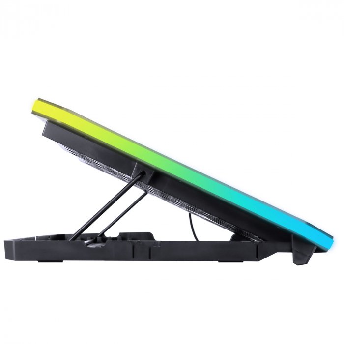 BASE PARA NOTEBOOK SNOW RGB - ATE 19" - 6 FANS - COM CONTROLADOR E SUPORTE P/ CELULAR - CN200 - 9