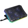 BASE PARA NOTEBOOK SNOW RGB - ATE 19" - 6 FANS - COM CONTROLADOR E SUPORTE P/ CELULAR - CN200 - 1