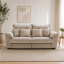 Ver imagem 1 de Sofa Linho Retratil Reclinavel Majestade 200cm Premium