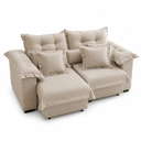 Ver imagem 7 de Sofa Linho Retratil Reclinavel Majestade 200cm Premium