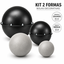 Ver imagem 5 de Kit com 2 Formas ABS para Bola Decorativa de Jardim Concreto Paisagismo
