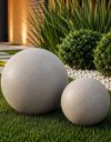 Ver imagem 1 de Kit com 2 Formas ABS para Bola Decorativa de Jardim Concreto Paisagismo