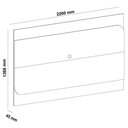 Ver imagem 3 de Painel Suspenso Tv 86 Pol 220 Cm 4507 Pinho Off White Arly