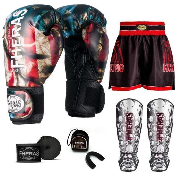 Kit Boxe Muay Thai Fheras Top EUA (03001145) - 7
