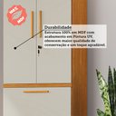 Ver imagem 7 de Armário Multiuso Blanc 2 Portas 1 Gaveta 100% MDF Canela/Off White - Rio Doce