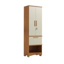 Ver imagem 2 de Armário Multiuso Blanc 2 Portas 1 Gaveta 100% MDF Canela/Off White - Rio Doce