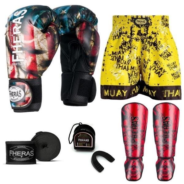 Kit Boxe Muay Thai Fheras Top EUA (03001176) - 1