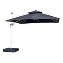 Ver imagem 4 de Ombrelone 3x3 em Alumínio Preto com Led e Base para Piscina