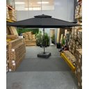 Ver imagem 5 de Ombrelone 3x3 em Alumínio Preto com Led e Base para Piscina