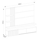 Ver imagem 5 de Painel Home Suspenso Atena Cumaru para Tv até 65” - Madetec