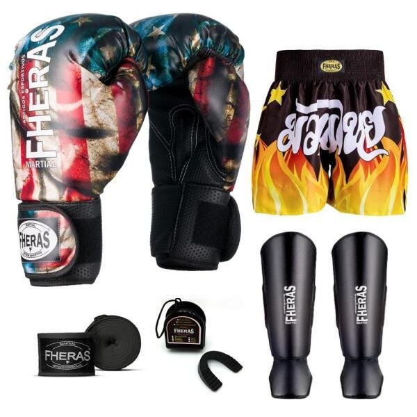 Kit Boxe Muay Thai Fheras Top EUA (03001188) - 7