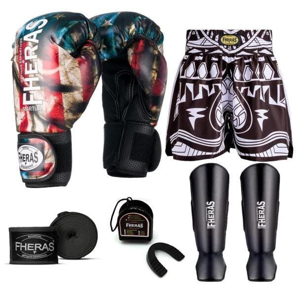 Kit Boxe Muay Thai Fheras Top EUA (03001199) - 7