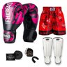 Kit Boxe Muay Thai Fheras Top Elite Rosa (03002335) - 7