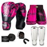 Kit Boxe Muay Thai Fheras Top Elite Rosa (03002340) - 1