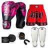 Kit Boxe Muay Thai Fheras Top Elite Rosa (03002345) - 7