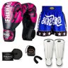 Kit Boxe Muay Thai Fheras Top Elite Rosa (03002349) - 7