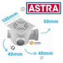 Ver imagem 2 de Caixa Sifonada Quadrada com Grelhas Branca Astra 10x10x50