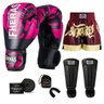 Kit Boxe Muay Thai Fheras Top Elite Rosa (03002353) - 1